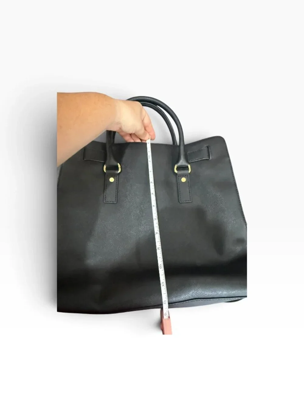 MICHAEL Michael Kors Hamilton Saffiano Leather Tote in black